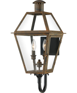 Rue De Royal Large 2-light Outdoor Wall Light Industrial Bronze