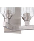 Chicago 2-Light Wall Sconce Brushed Polished Nickel