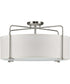 Kempsey 3-Light Semi-Flush Convertible Brushed Nickel