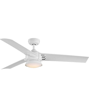 Edwidge 3-Blade White 52-Inch DC Motor LED Contemporary Ceiling Fan Satin White