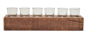 5"H Cassandra Candle Holder Brown