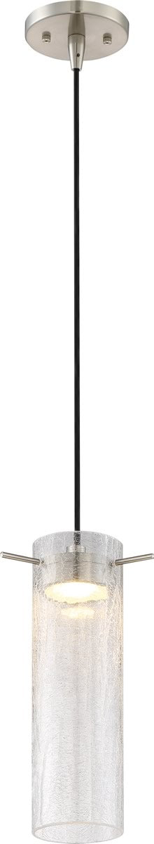 3"W Pulse 1-Light Pendant Brushed Nickel