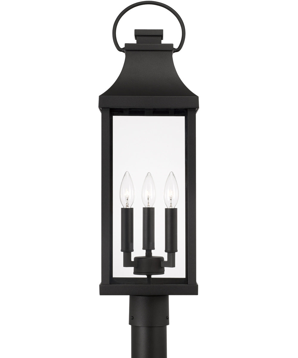 Bradford 3-Light Outdoor Post-Lantern Black