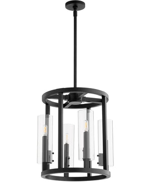 Harbin 4-light Entry Foyer Hall Chandelier Textured Black