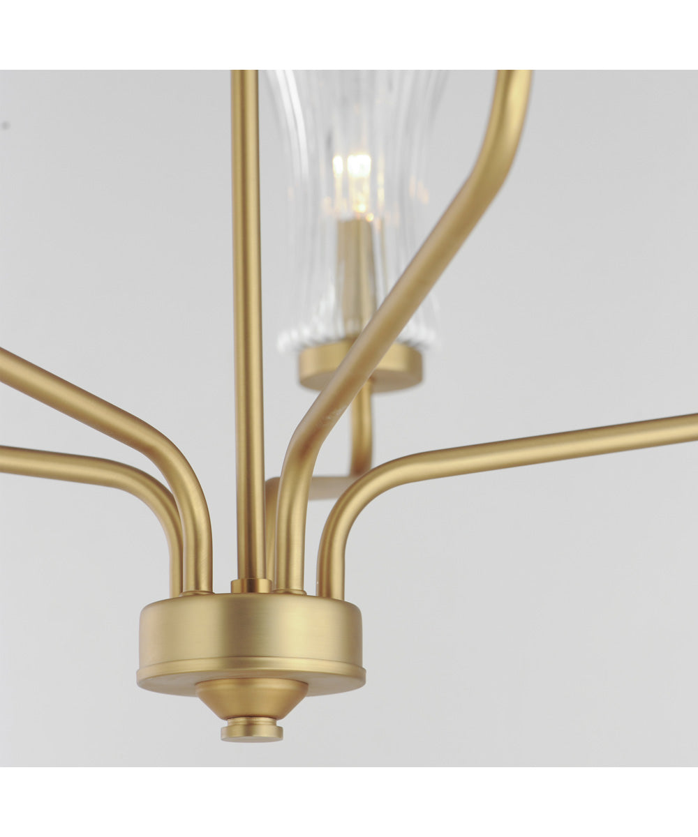 Camelot 5-Light Chandelier Natural Aged Brass