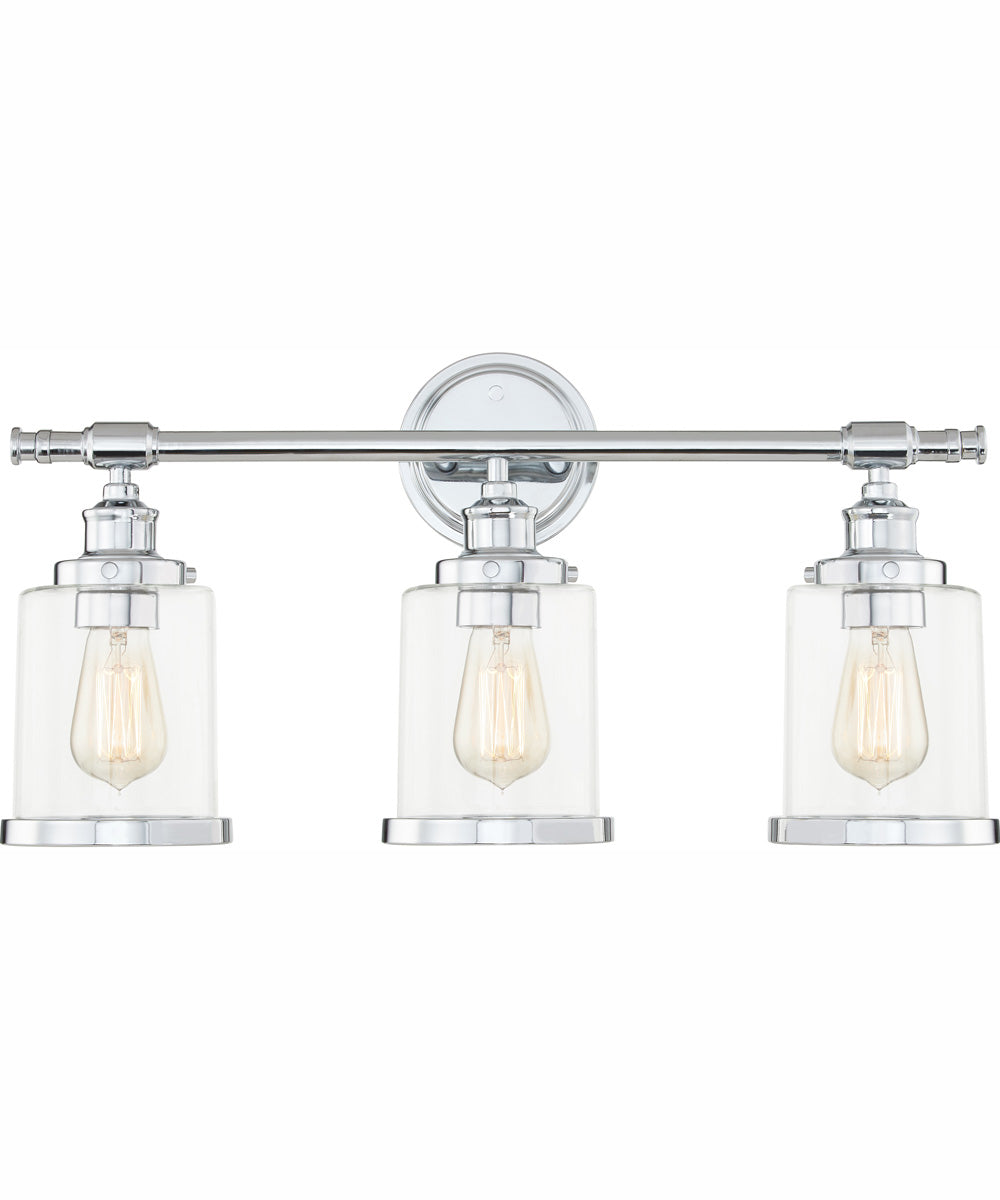 Dixie Large 3-light Bath Light Polished Chrome