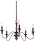 Holbrook 5-light Chandelier Tuscan Brown
