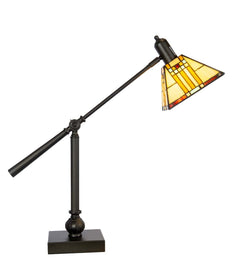 24"H 1-Light Tiffany Table Lamp Mica Bronze