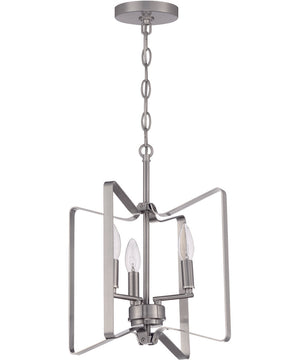 Shayna 3-Light Convertible Semi Flush Brushed Polished Nickel