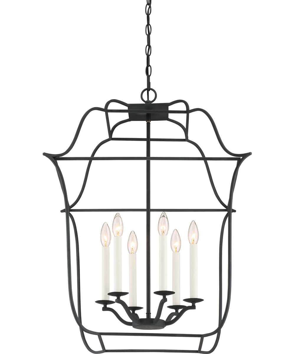 Gallery 6-light Pendant Royal Ebony