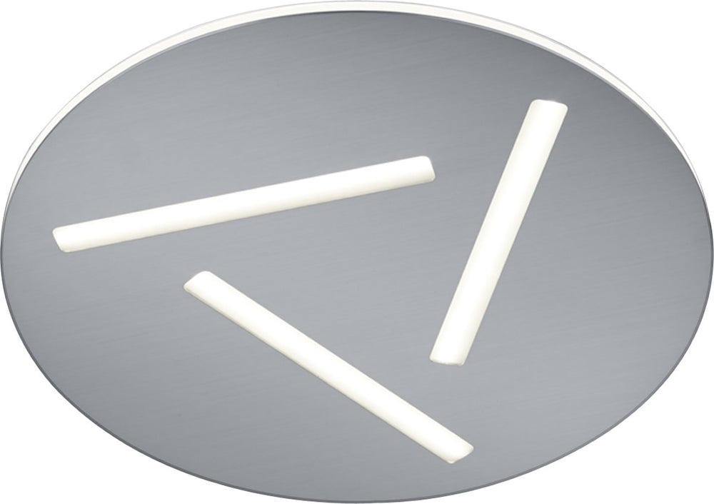 12"W Modena LED Ceiling Light Nickel-Matte