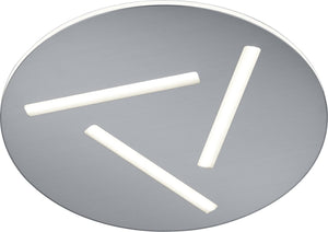 12"W Modena LED Ceiling Light Nickel-Matte