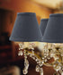 6"W x 5"H Set of 6 Textured Slate Blue Chandelier Lamp Shade