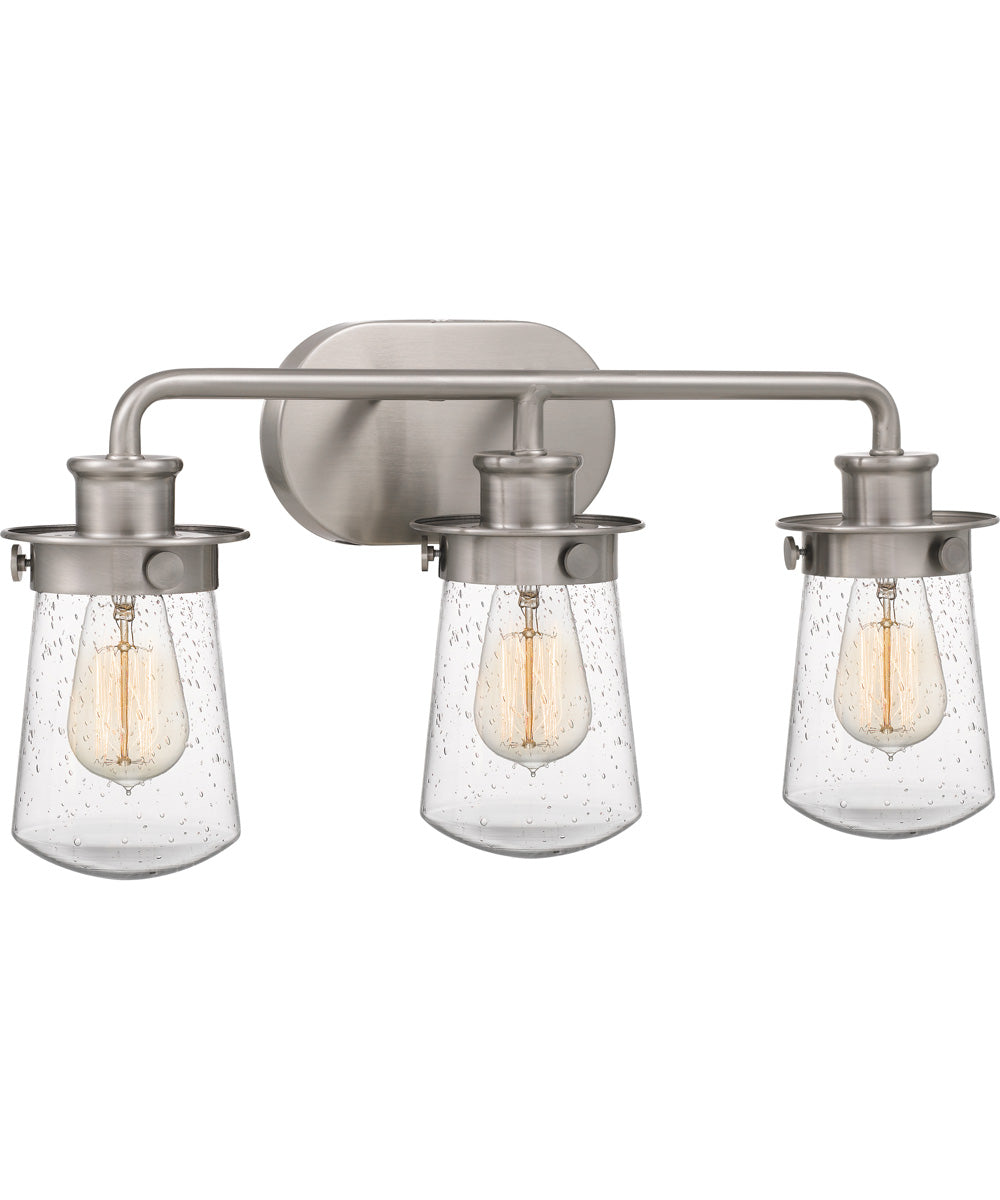 Lewiston Large 3-light Bath Light Brushed Nickel