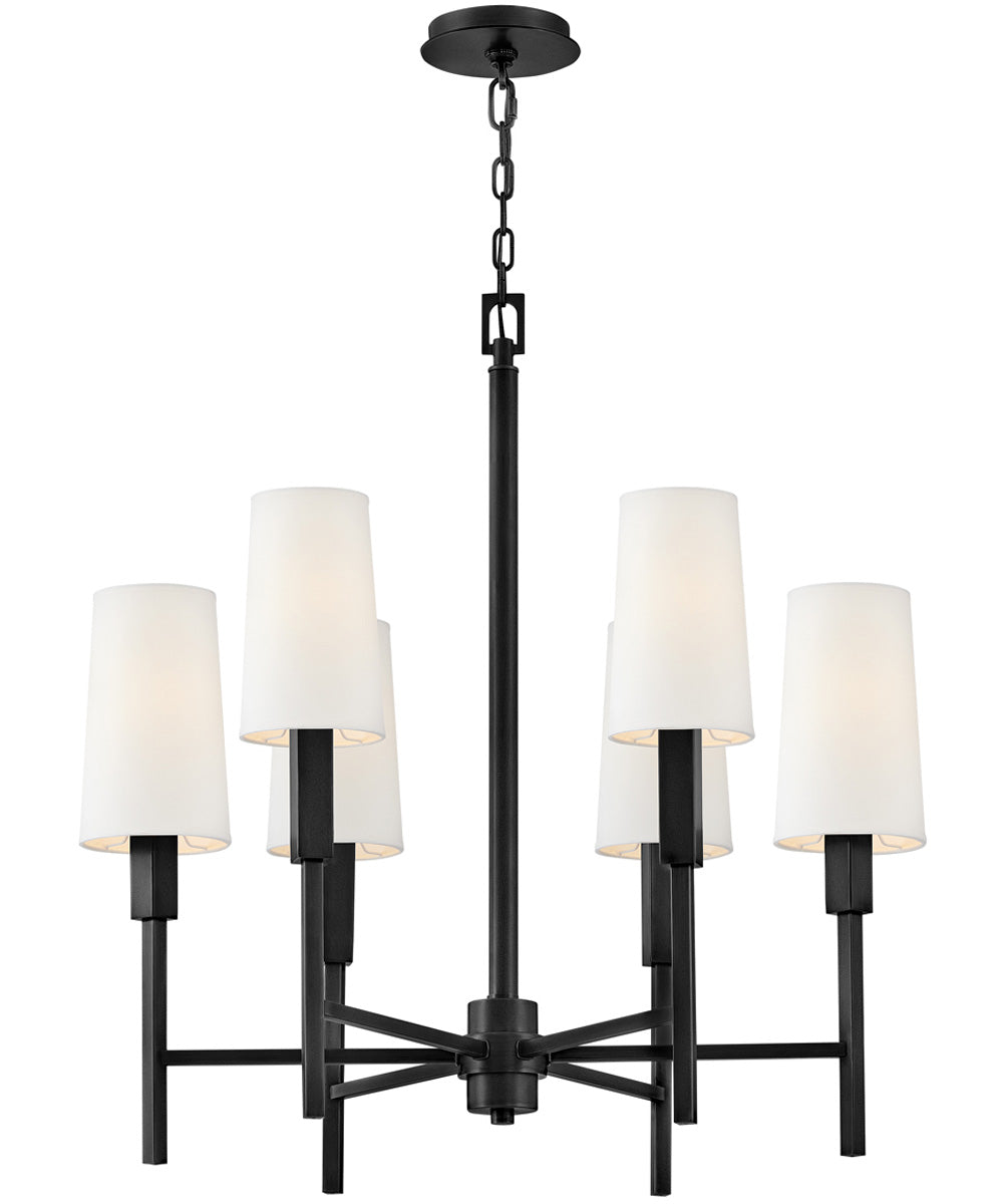 Fenwick 6-Light Medium Chandelier in Black