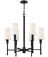 Fenwick 6-Light Medium Chandelier in Black