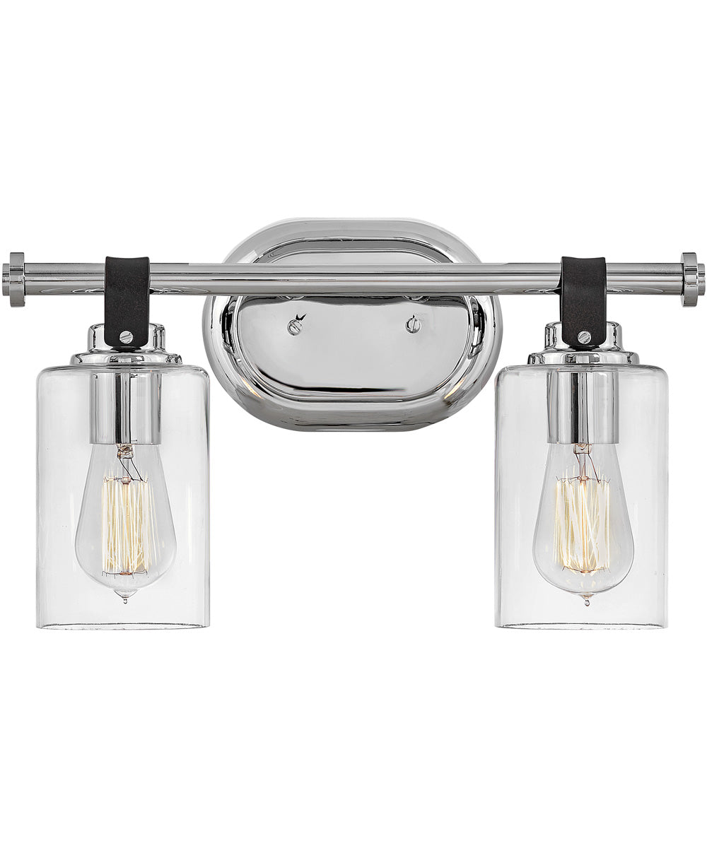 Halstead 2-Light Vanity in Chrome