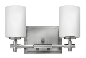 13"W Laurel 2-Light Bath Two Light in Brushed Nickel