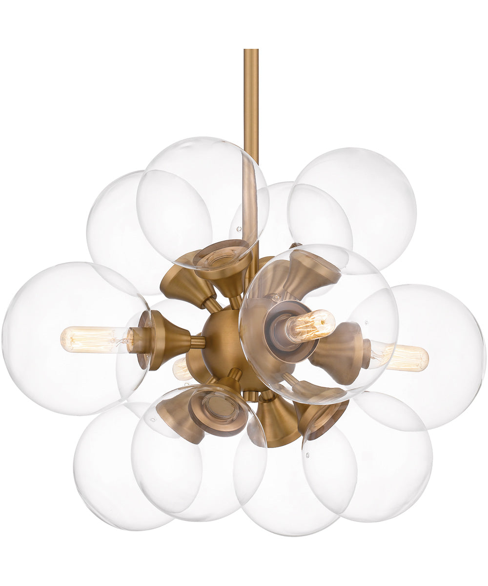 Glinda 4-light Pendant Brushed Weathered Brass