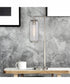 Hagen 1-Light Table Lamp Brushed Nickel/Clear Glass Shade