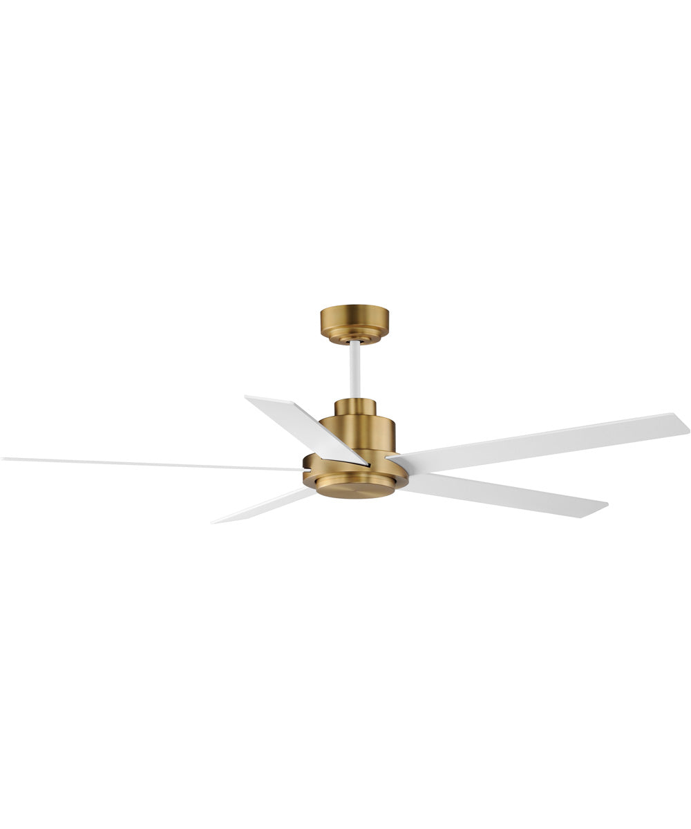 Daisy 60 inch 5-Blade Fan w LED Light Kit Natural Aged Brass