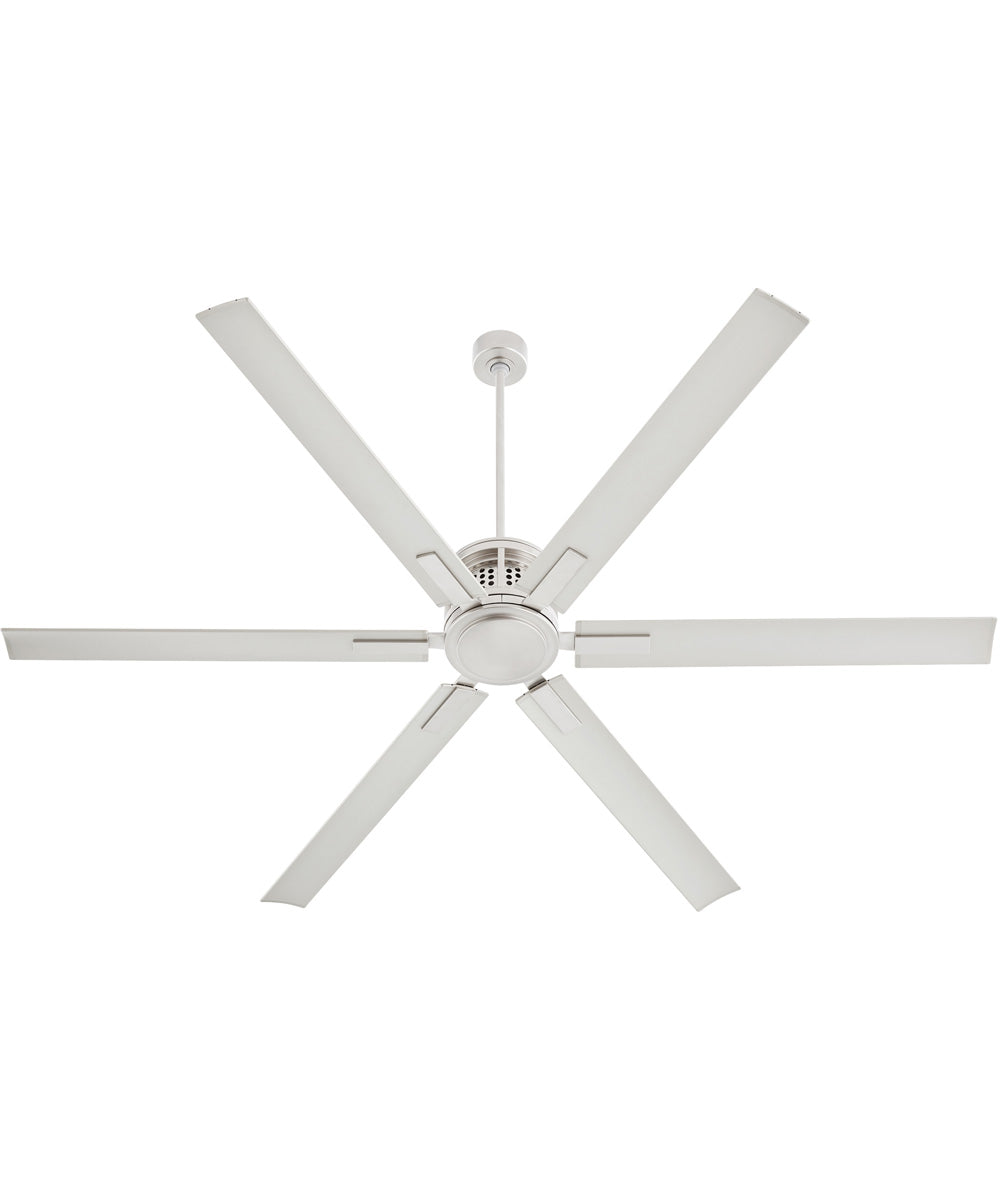 80" Zeus Patio Ceiling Fan Satin Nickel