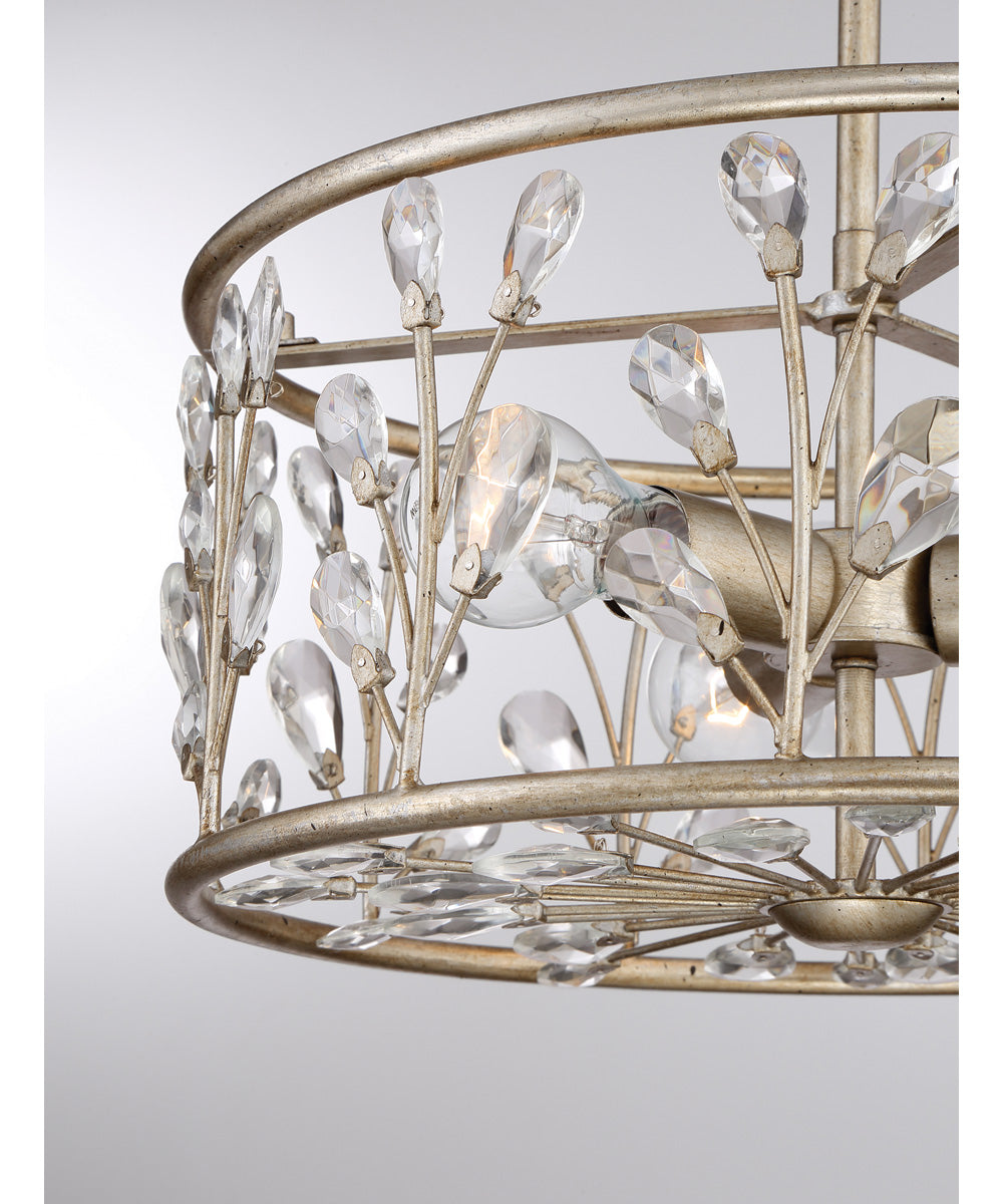 Meadow Lane 3-light Semi Flush Mount Vintage Gold