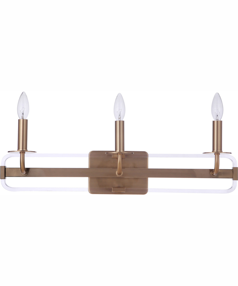 Graclyn 3-Light Vanity Satin Brass