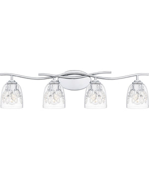 Ansley Extra Large 4-light Bath Light Polished Chrome