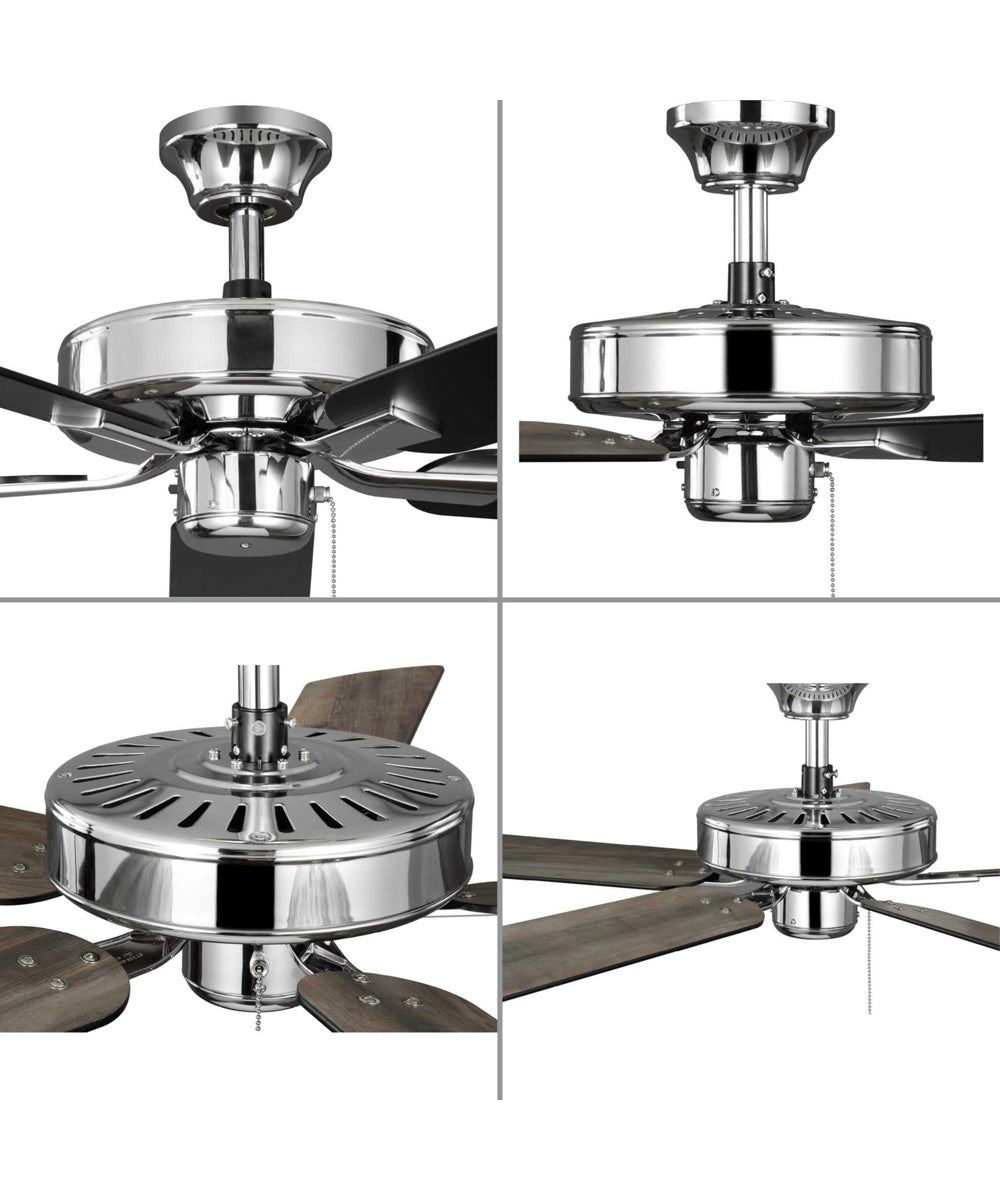 AirPro 52 in. 5-Blade Transitional Ceiling Fan Polished Chrome