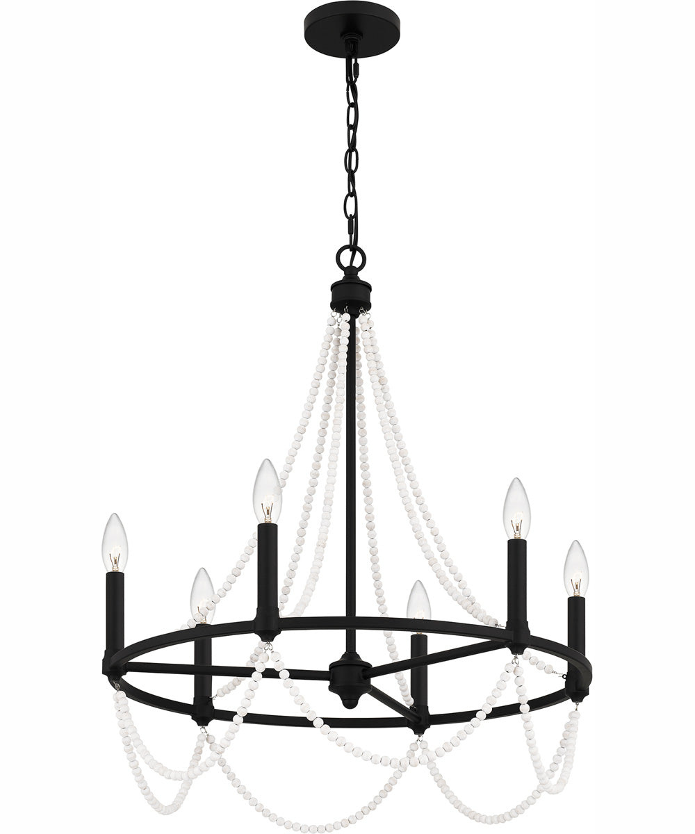 Brigitta 6-light Chandelier Matte Black