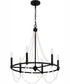 Brigitta 6-light Chandelier Matte Black