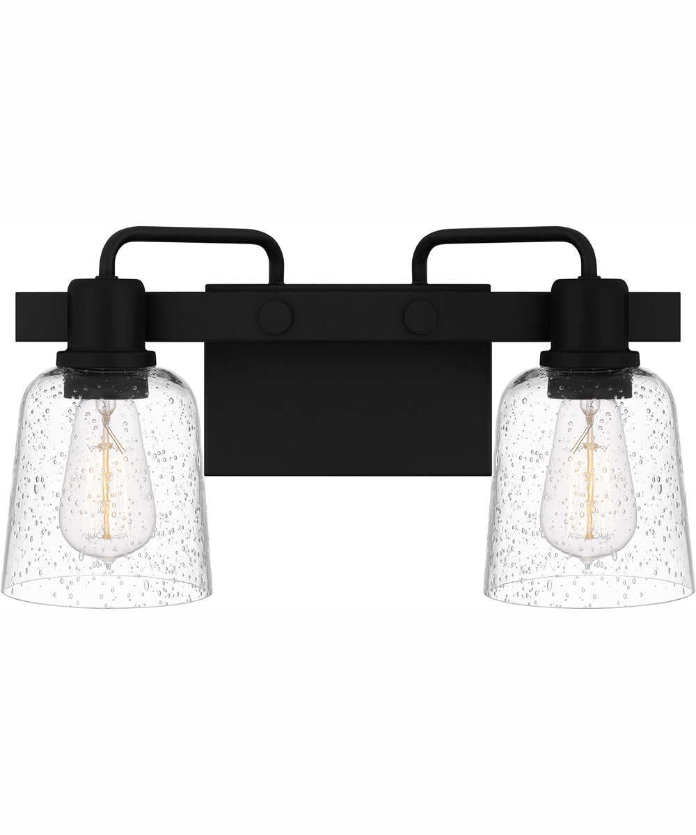 Lydia Medium 2-light Bath Light Matte Black