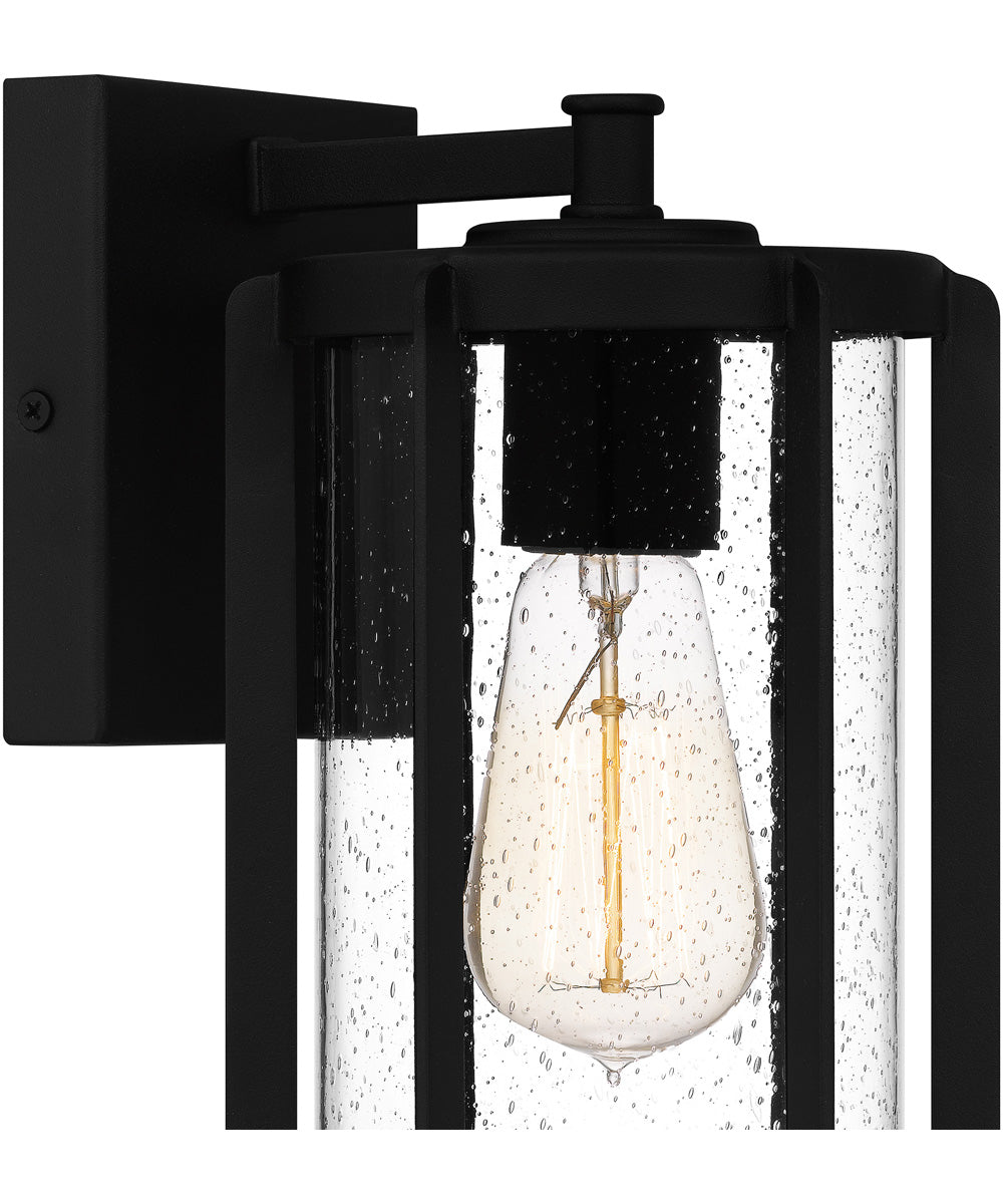 Hazel Small 1-light Outdoor Wall Light  Coastal Armour Aluminum Earth Black