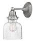 7"W Academy 1-Light Sconce in English Nickel