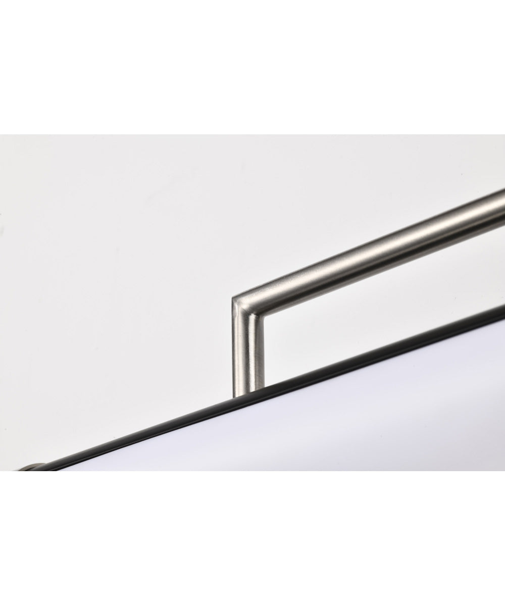 Solano  Vanity & Wall Black / Brushed Nickel