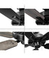 AirPro 52 in. 5-Blade Transitional Ceiling Fan Matte Black