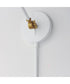Carillon Articulating Wall Sconce White/Satin Brass