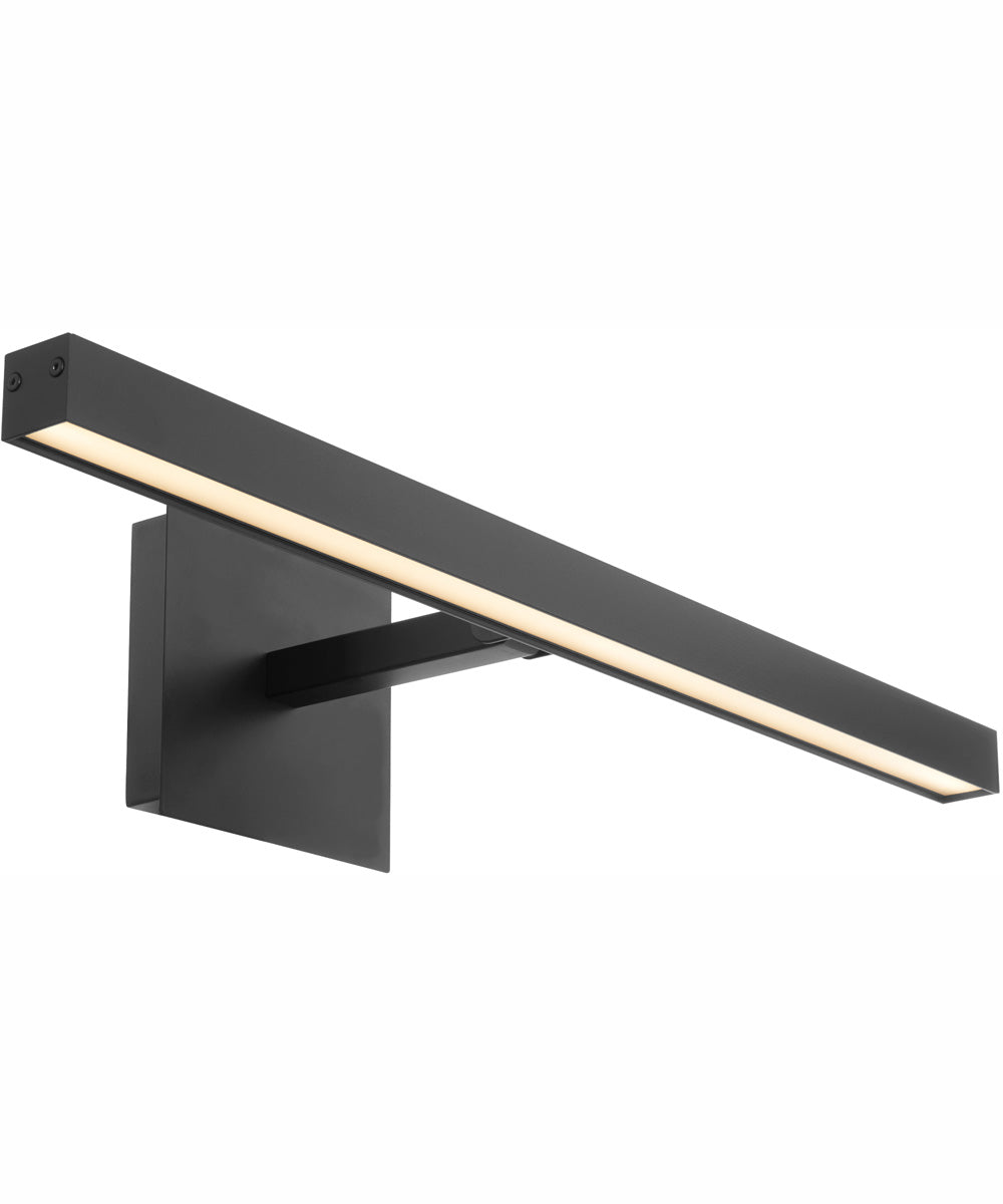 1-light LED Wall Mount Light Fixture Matte Black