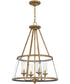 Barlow 4-light Pendant Weathered Brass
