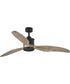 Farris 3-Blade Carved Wood 60" Ceiling Fan Graphite