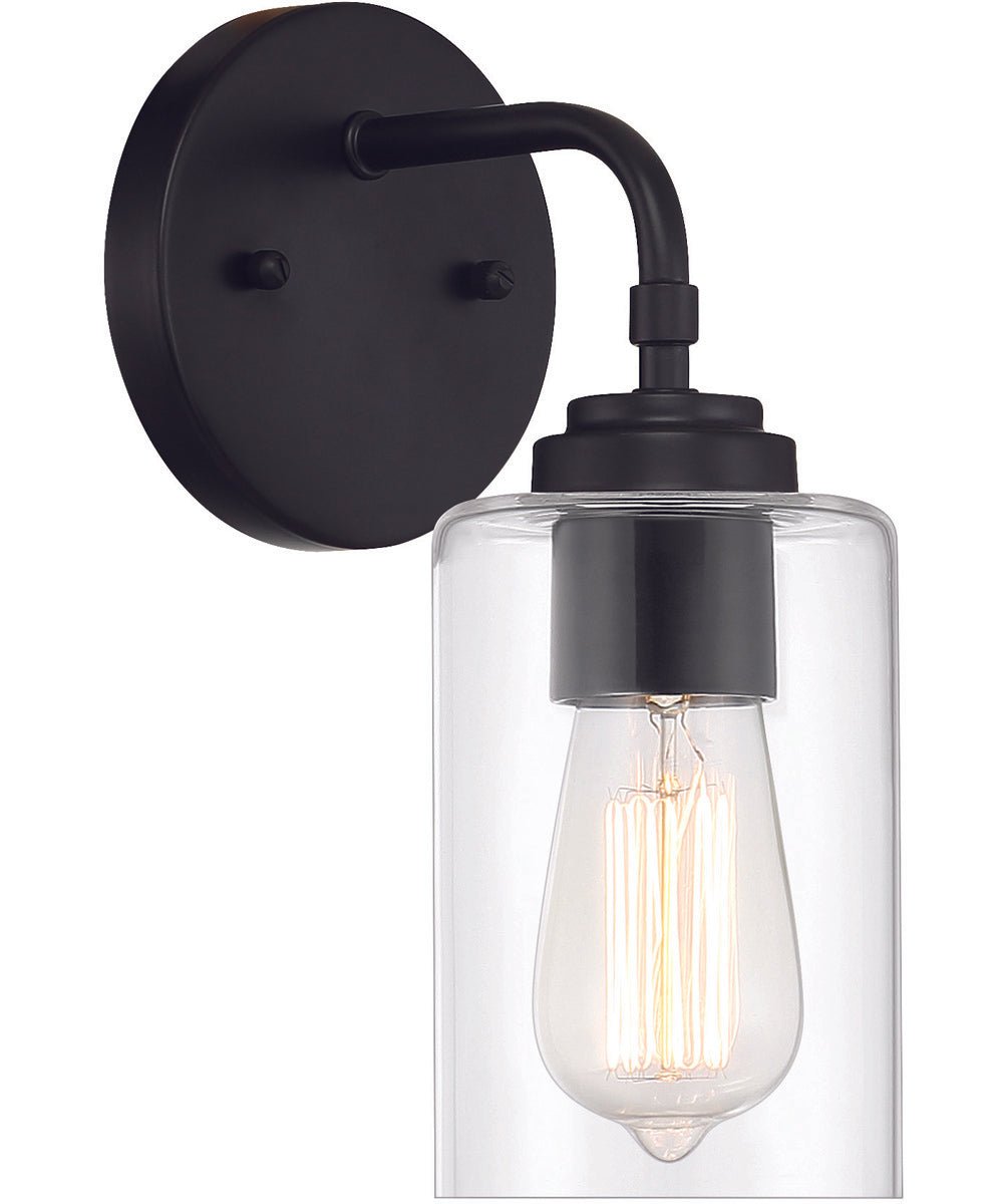 Stowe 1-Light Wall Sconce Flat Black