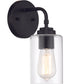 Stowe 1-Light Wall Sconce Flat Black