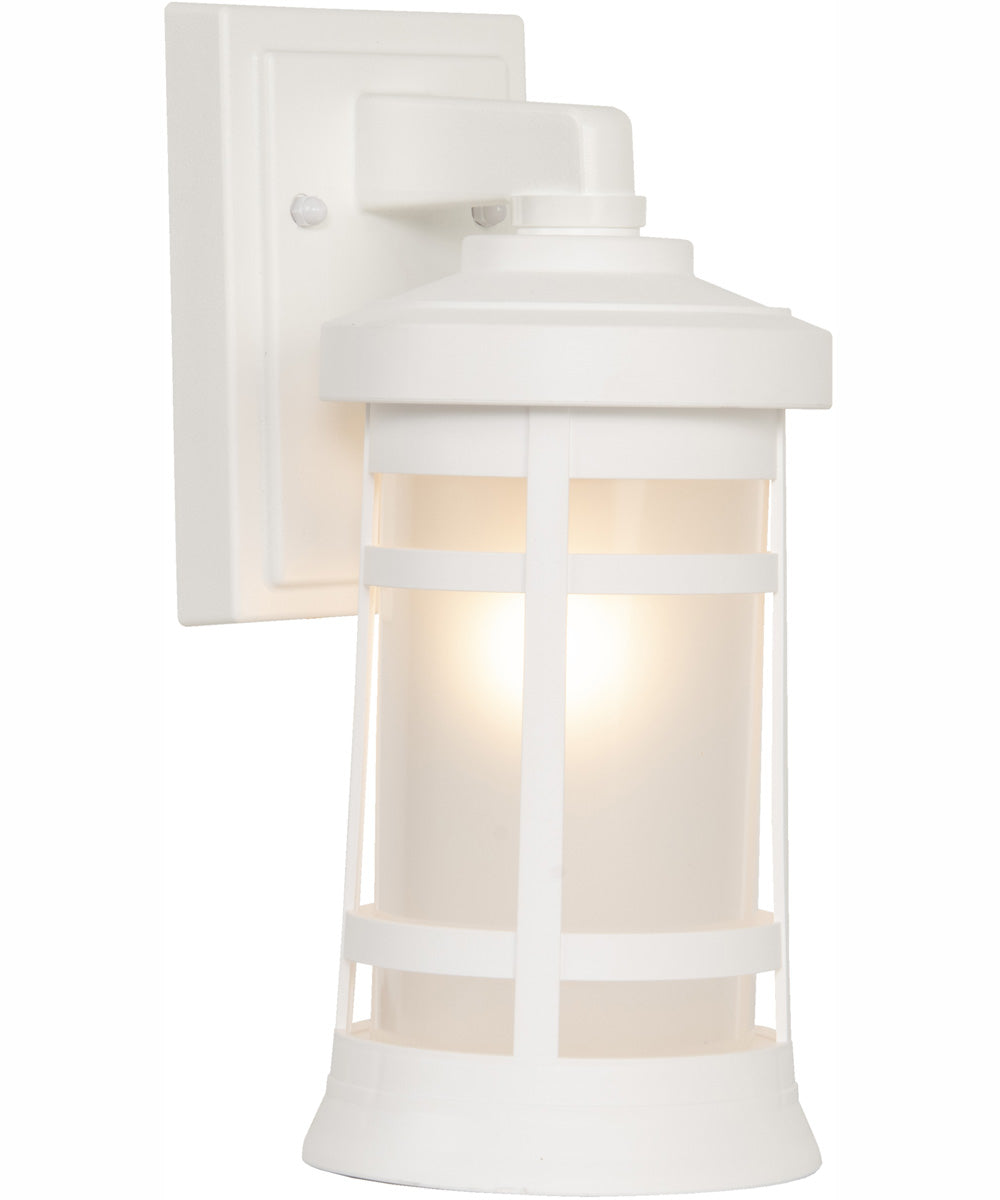 Resilience Lanterns 1-Light Outdoor Wall Lantern Matte White