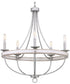 Gulliver 5-Light Coastal Chandelier Light Galvanized Finish