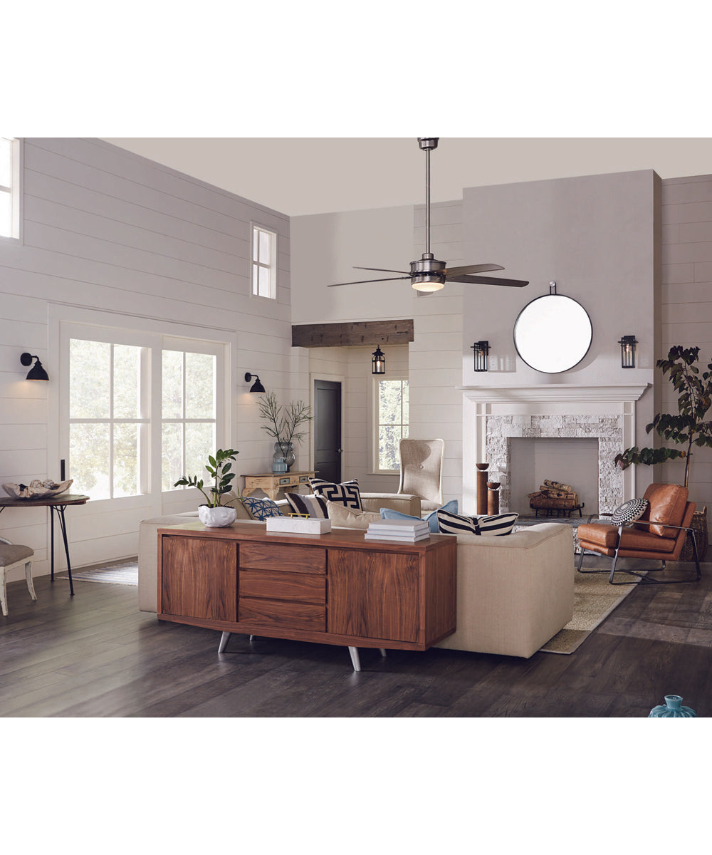 Haslett 1-Light Hanging Lantern Textured Black