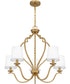 Wilkins 5-light Chandelier Brushed Weathered Brass