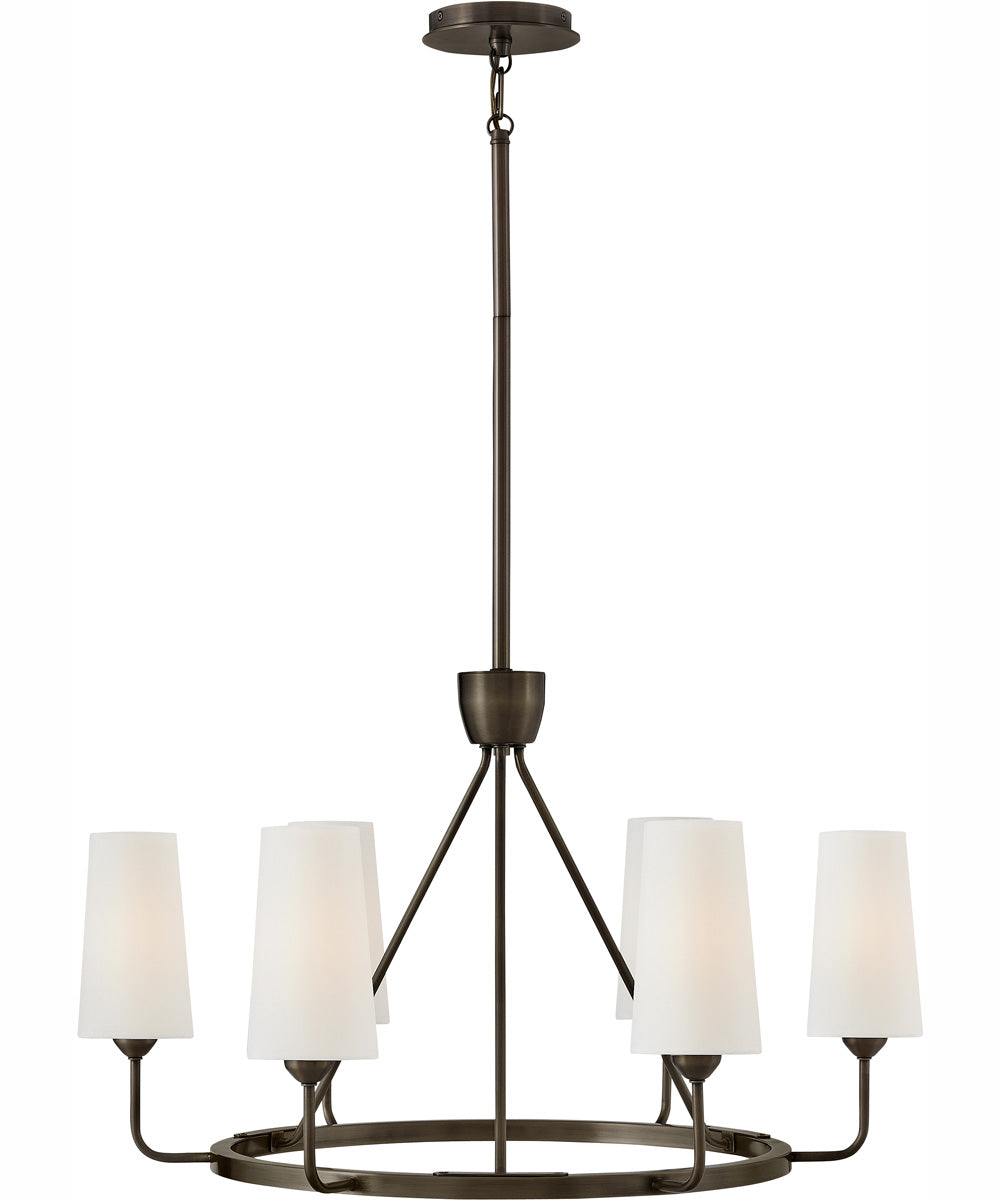 Lewis 6-Light Medium Single Tier in Black Oxide