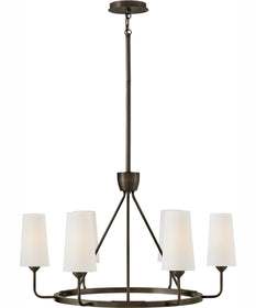 Lewis 6-Light Medium Single Tier in Black Oxide