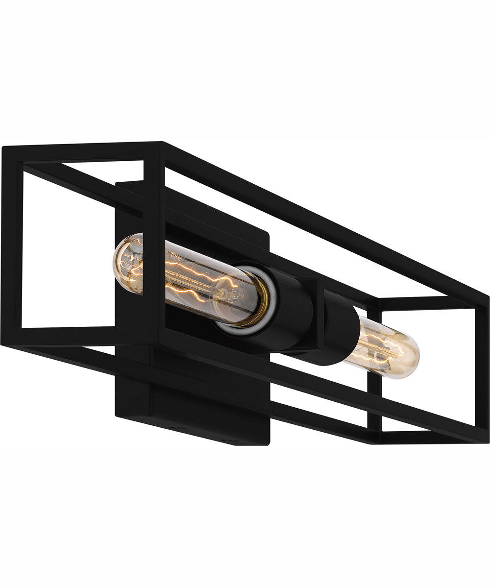 Leighton Medium 2-light Bath Light Matte Black